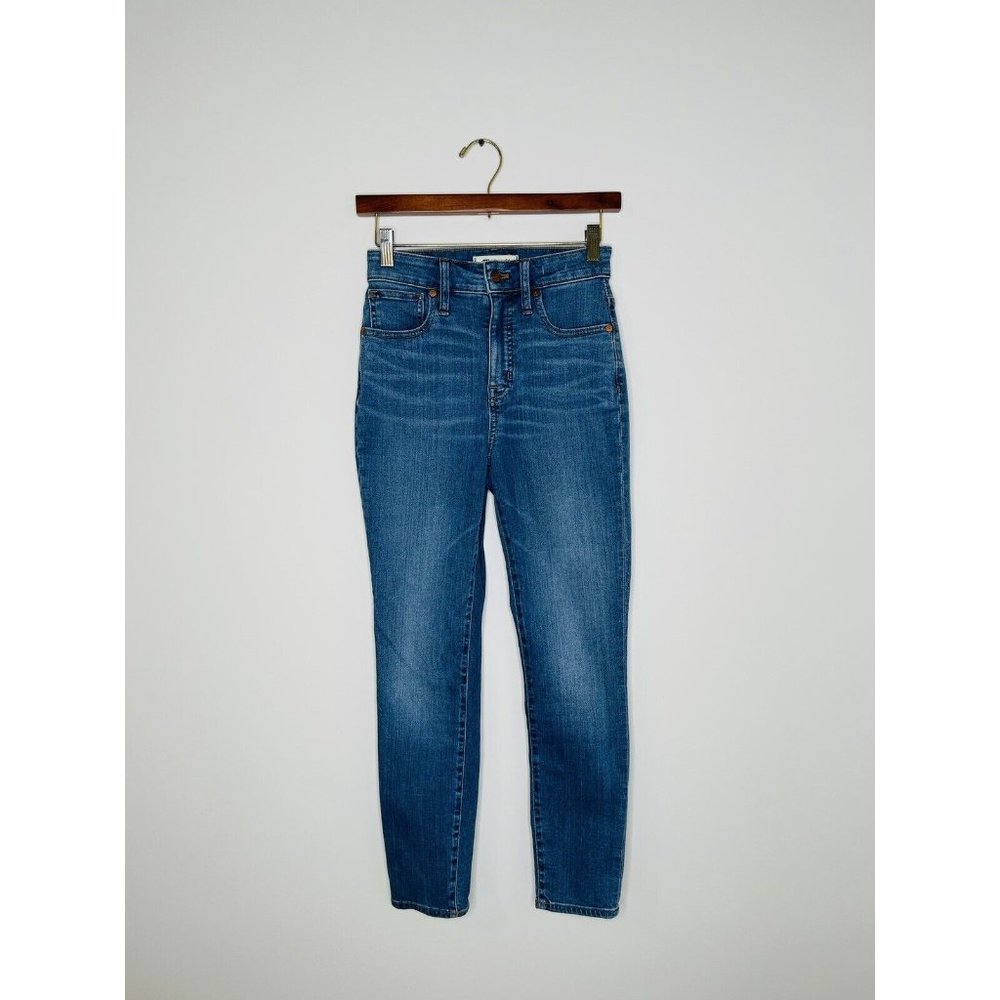 Madewell Women's Size 25 Curvy High-Rise Skinny Crop Mid-Wash Jeans